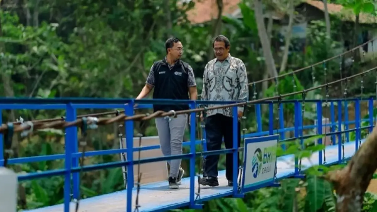 Jembatan Gantung Desa Kemang Buka Akses Ekonomi dan Pendidikan