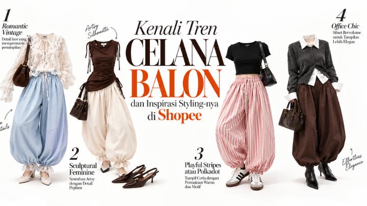 Panduan Lengkap Styling Celana Balon dari Casual hingga Semi-Formal