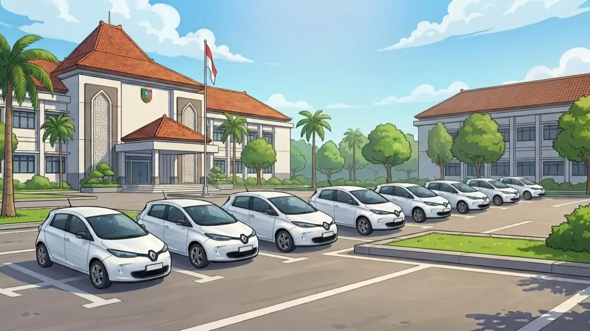 Pemkab Jombang Teken Kontrak 9 Mobil Listrik untuk Armada Dinas