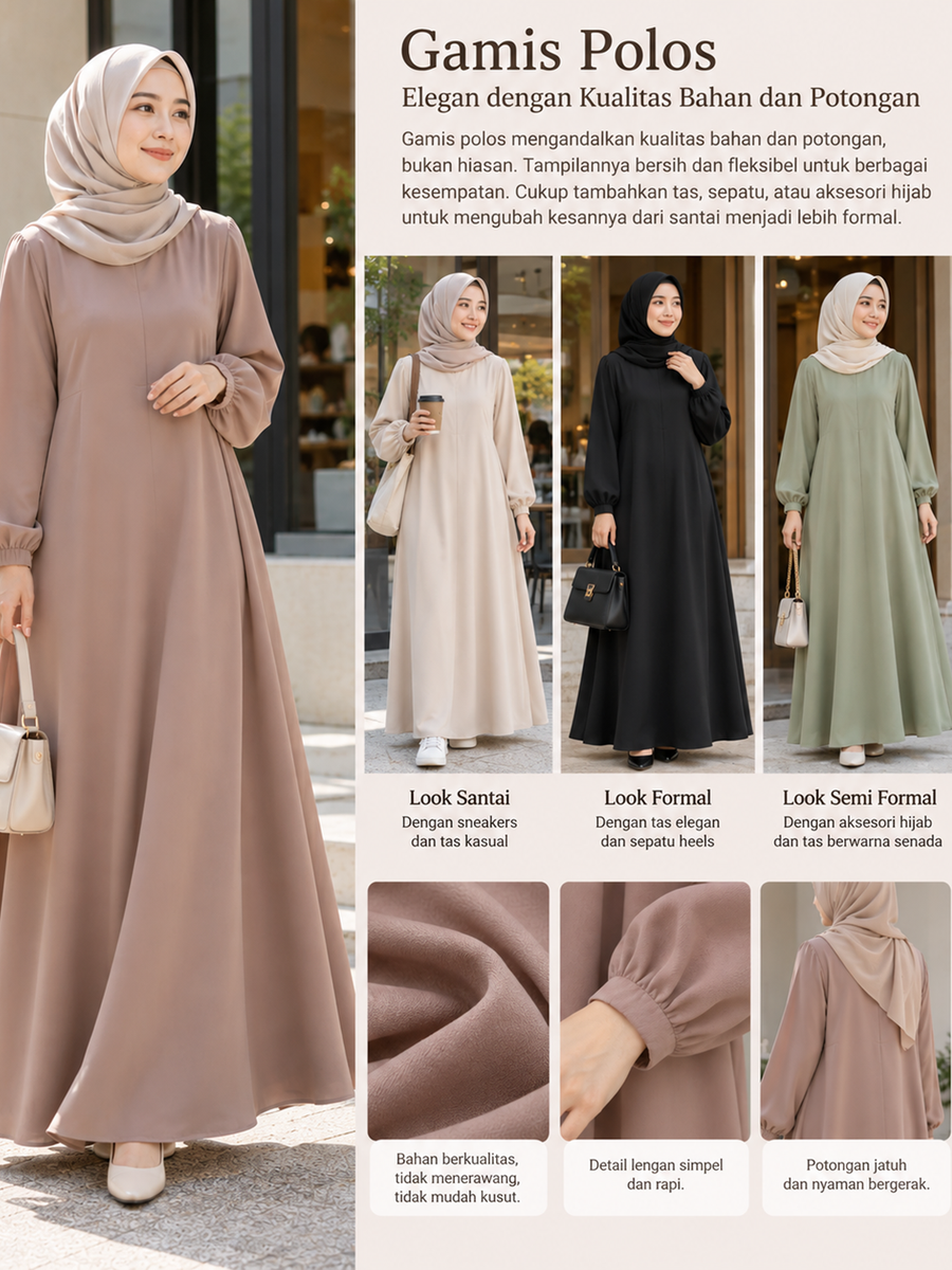 Gamis Simpel yang Elegan untuk Remaja: Panduan Lengkap