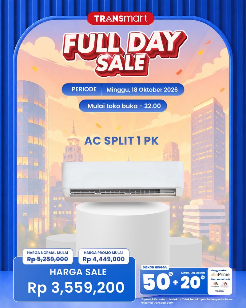 Panduan Lengkap Transmart Full Day Sale: Diskon Elektronik Rumah Tangga Hingga 50%+20%