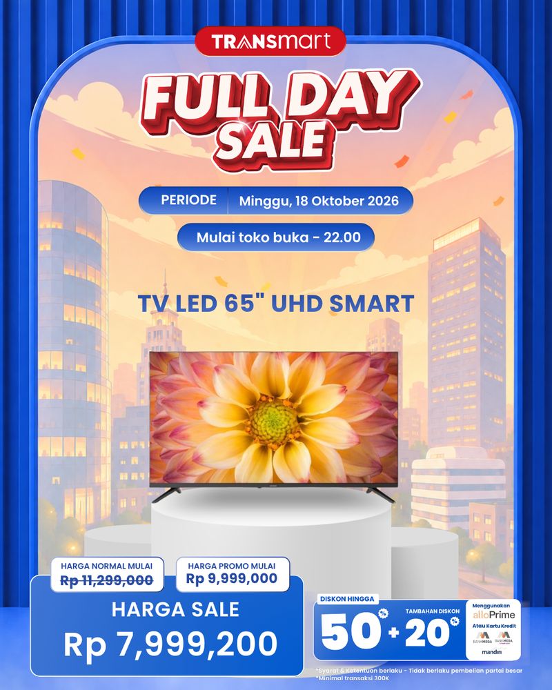 Panduan Lengkap Transmart Full Day Sale: Diskon Elektronik Rumah Tangga Hingga 50%+20%