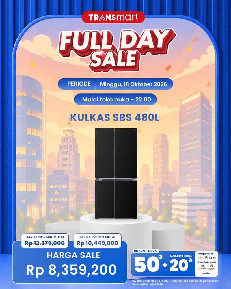 Panduan Lengkap Transmart Full Day Sale: Diskon Elektronik Rumah Tangga Hingga 50%+20%