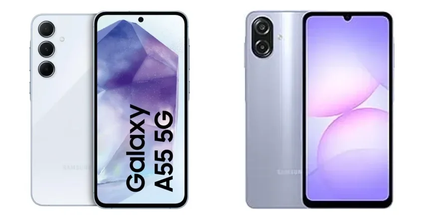 Samsung Galaxy A55 5G vs Galaxy A07s: Layar AMOLED vs LCD, Mana yang Lebih Layak Dibeli?