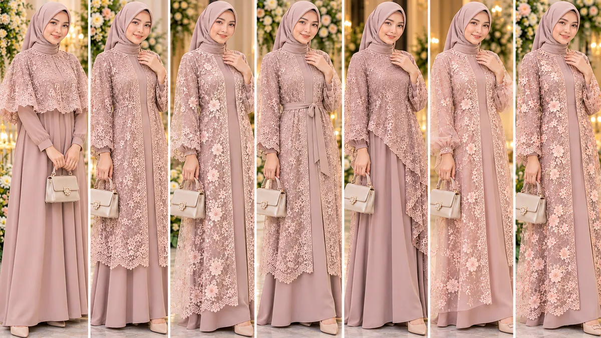 Panduan Lengkap Styling Gamis Modern dengan Outer Brokat