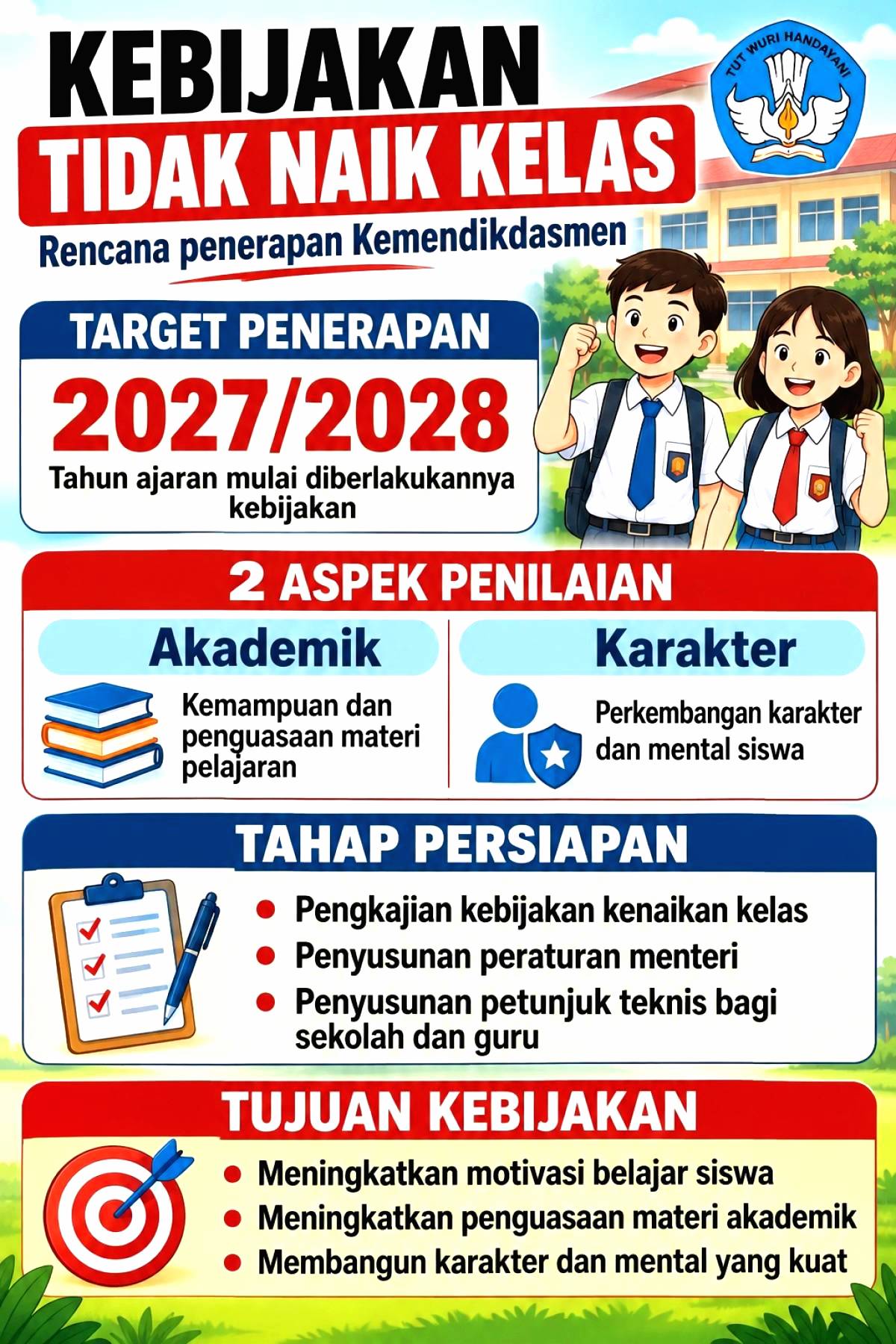 Kebijakan Tidak Naik Kelas Kembali Diterapkan: Tantangan Baru bagi Guru dan Orang Tua
