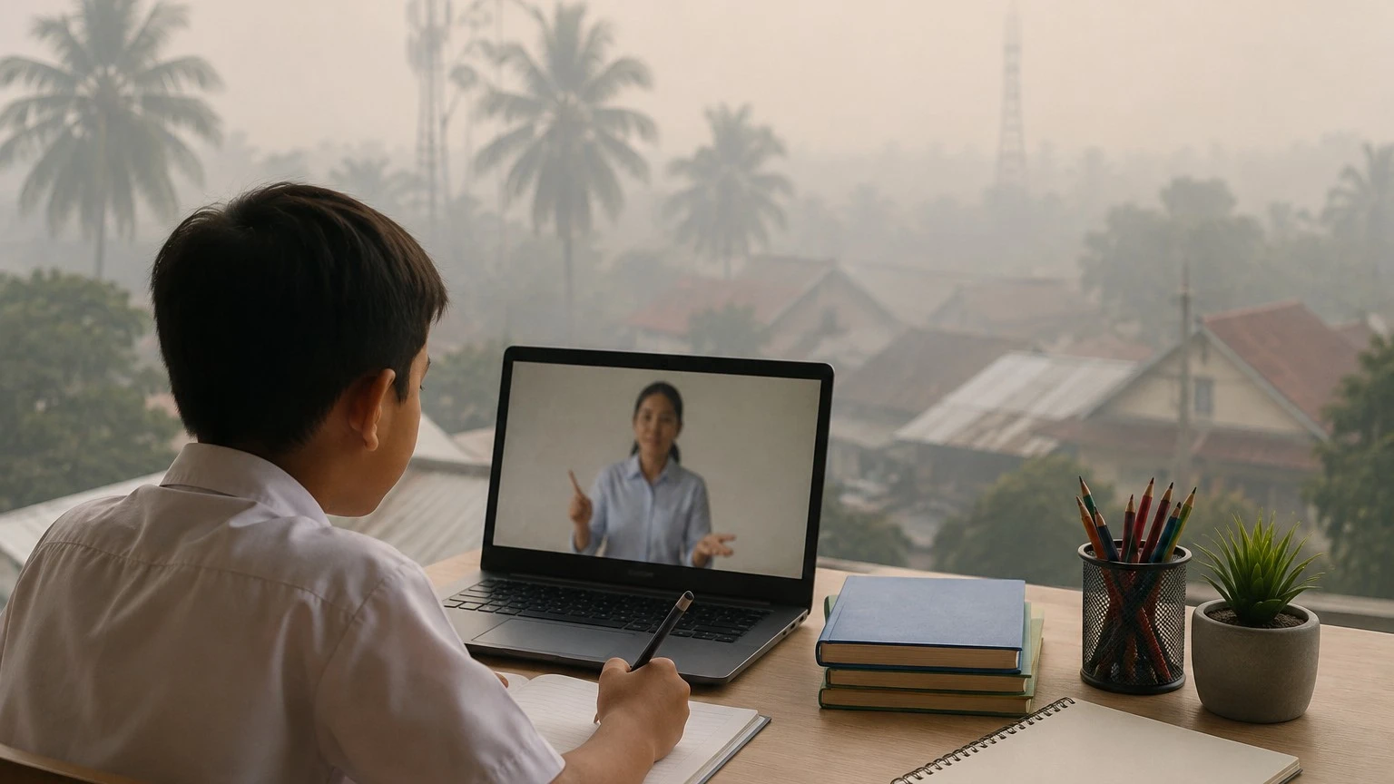 Pembelajaran Jarak Jauh Saat Kabut Asap: Saatnya Guru Mengubah Tugas Jadi Pengalaman Belajar