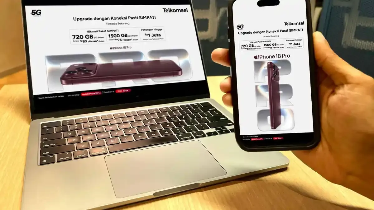 Telkomsel Bundling iPhone 18 Pro dengan Halo, Hemat sampai Rp1 Juta