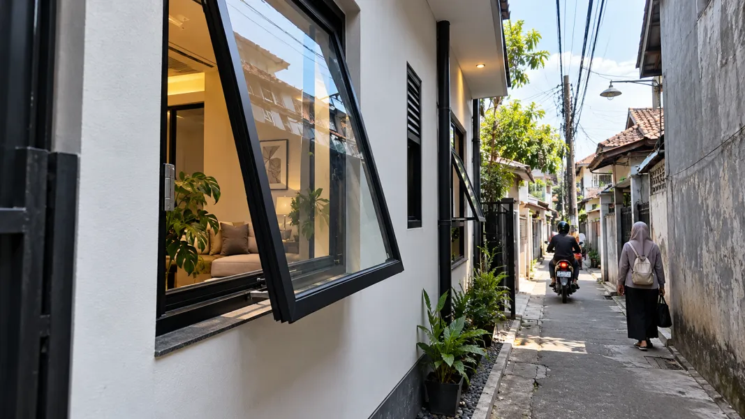 7 Model Jendela untuk Rumah Berdempetan: Tetap Terang dan Privat