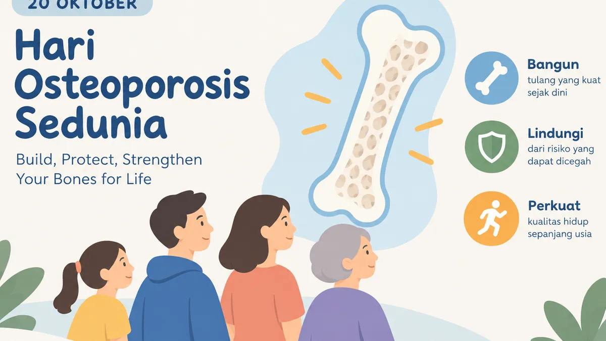 Hari Osteoporosis Sedunia: Bangun Tulang Kuat Sepanjang Hidup