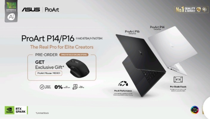 ASUS ProArt P14 P16: Laptop Editing 8K dan AI Lokal untuk Kreator Serius