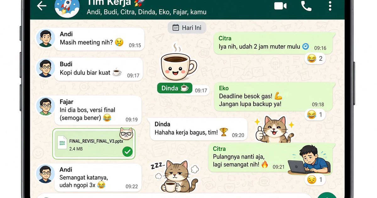 Grup Kerja Jadi Kacau? Begini Cara Menjinakkan WhatsApp