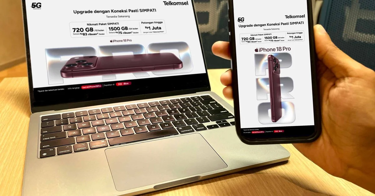 Bundling iPhone 18 Pro Telkomsel: Pilih Halo atau SIMPATI