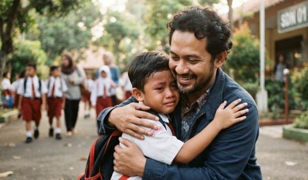 Pelukan Ayah: Bahan Bakar Kepercayaan Diri dan Otak Anak