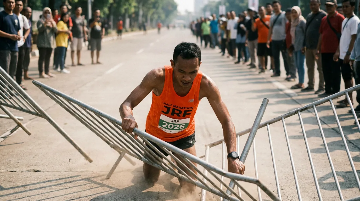 Terobos Barikade, Gagal Finis: Disiplin Adalah Bagian dari Lomba