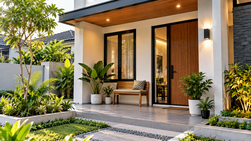 Desain Teras Minimalis Rumah Type 36 di Lahan Terbatas