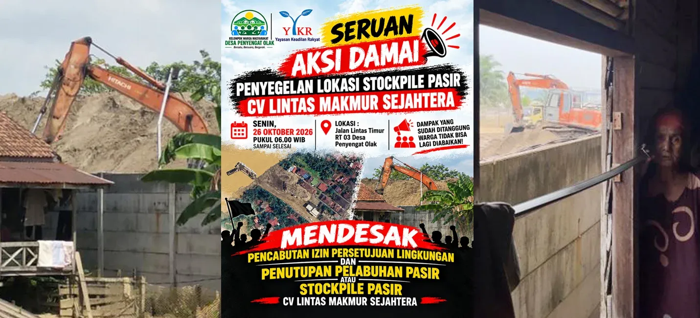 Warga Penyengat Olak Lanjutkan Perjuangan Tutup Stockpile Pasir