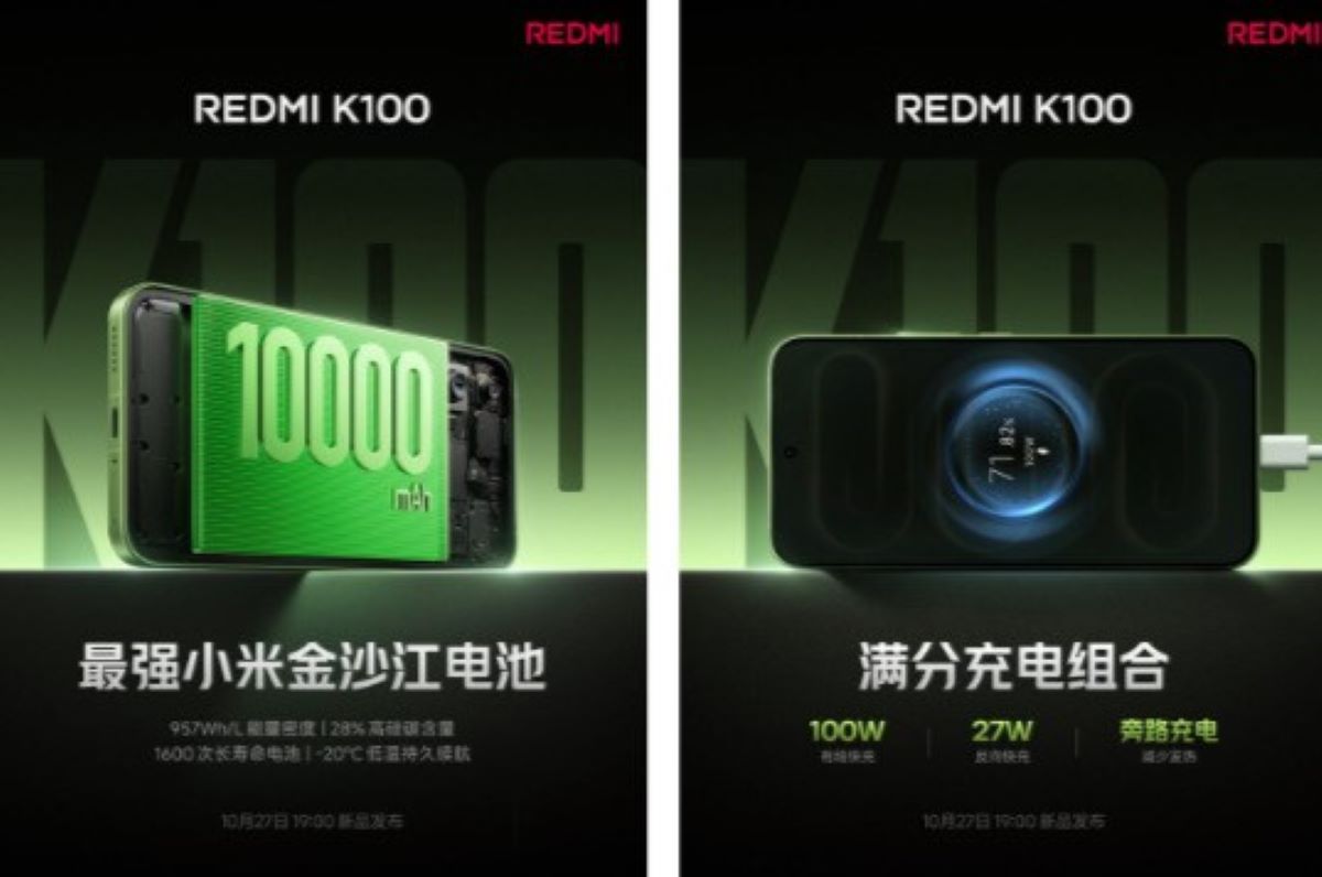 Redmi K100 Menggebrak Pasar dengan Baterai 10.000 mAh