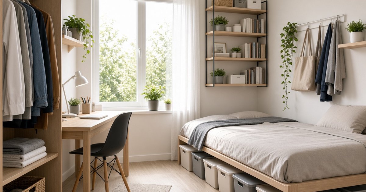 Kamar 2x3 Penuh Barang? Cara Menata agar Aesthetic