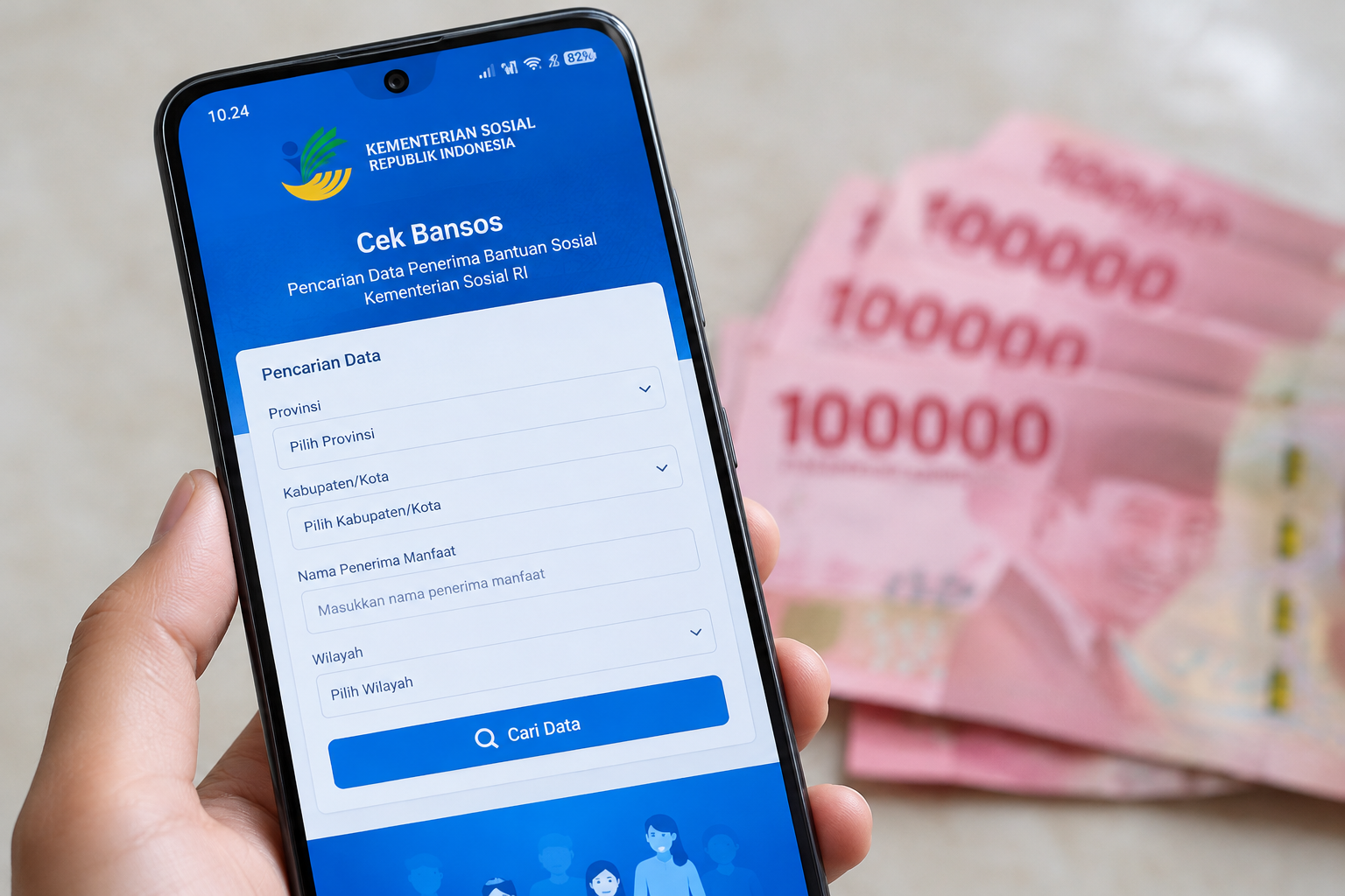 Cara Cek BLT Kesra Lewat HP dengan NIK