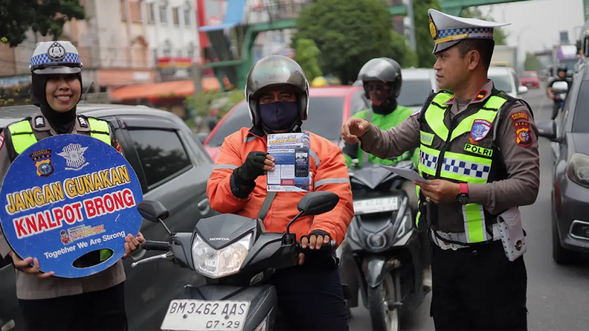 Helm dan Lawan Arus Jadi Fokus Operasi Patuh di Dua Kota