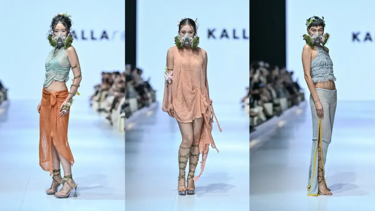 Masker Respirator hingga Serat Selulosa: Pesan di Balik Runway