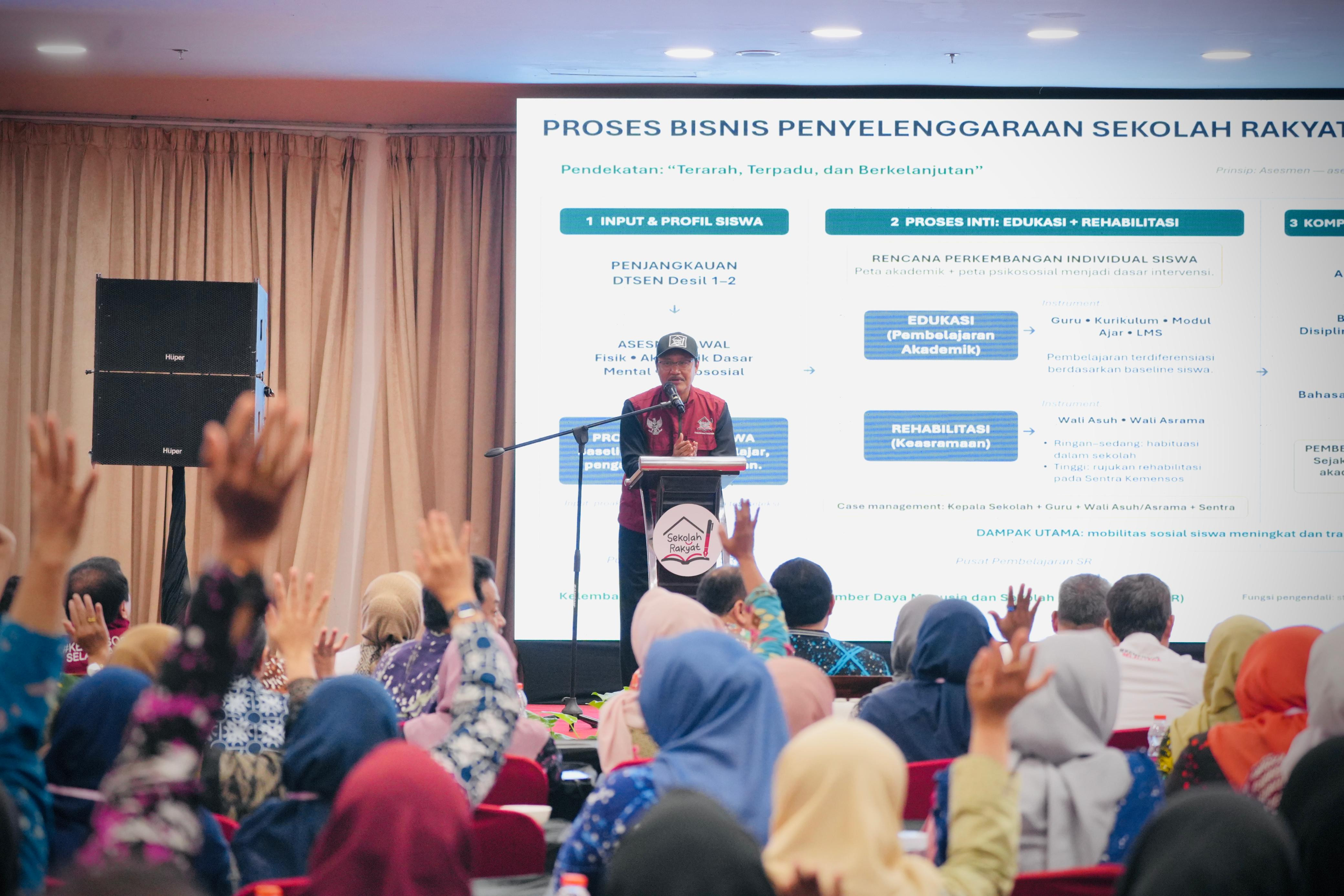 Kepala Sekolah Rakyat Dikumpulkan untuk Benahi Tata Kelola