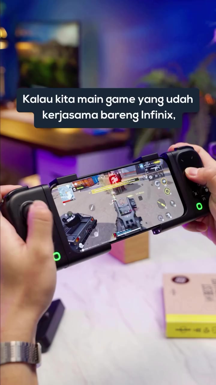 GT NX Controller dipakai untuk mengendalikan game yang berjalan di layar ponsel
