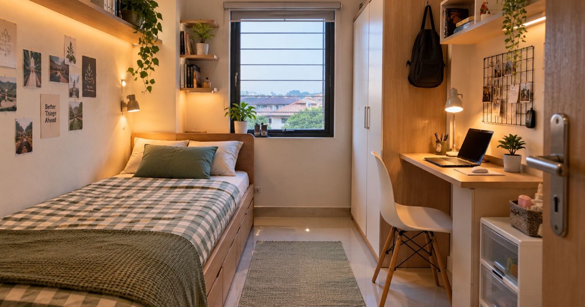 Kamar 2x3 Penuh Barang? Cara Menata agar Aesthetic