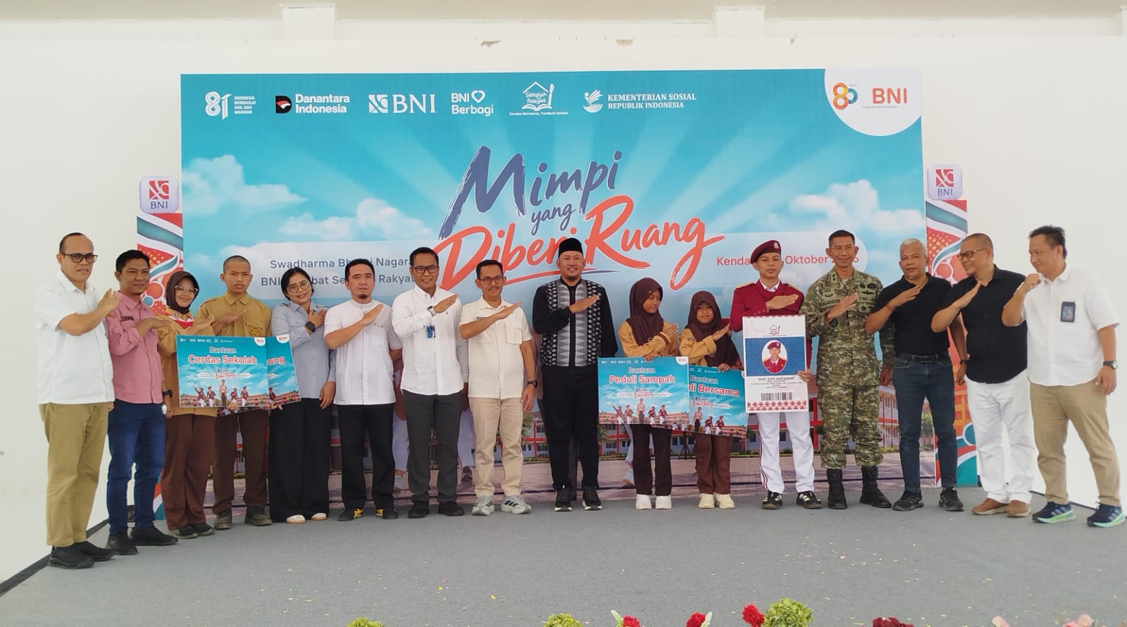 136 Siswa Sekolah Rakyat Terima Tabungan BNI