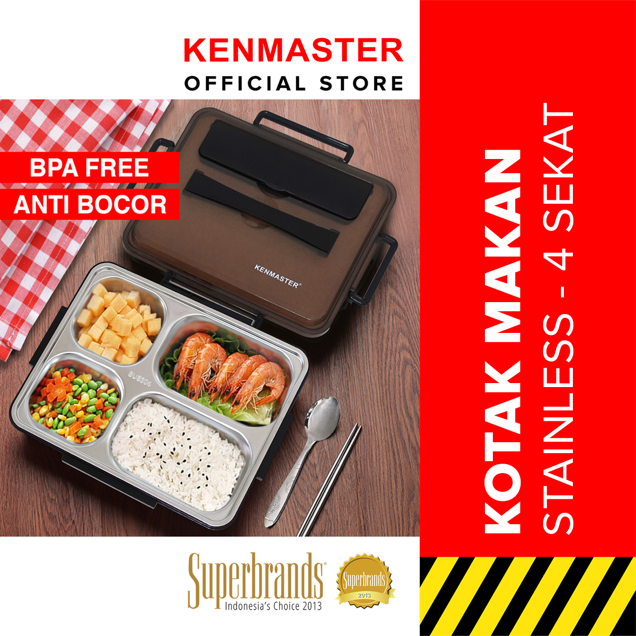 Harga Baru Turun: Kotak Makan 4 Sekat