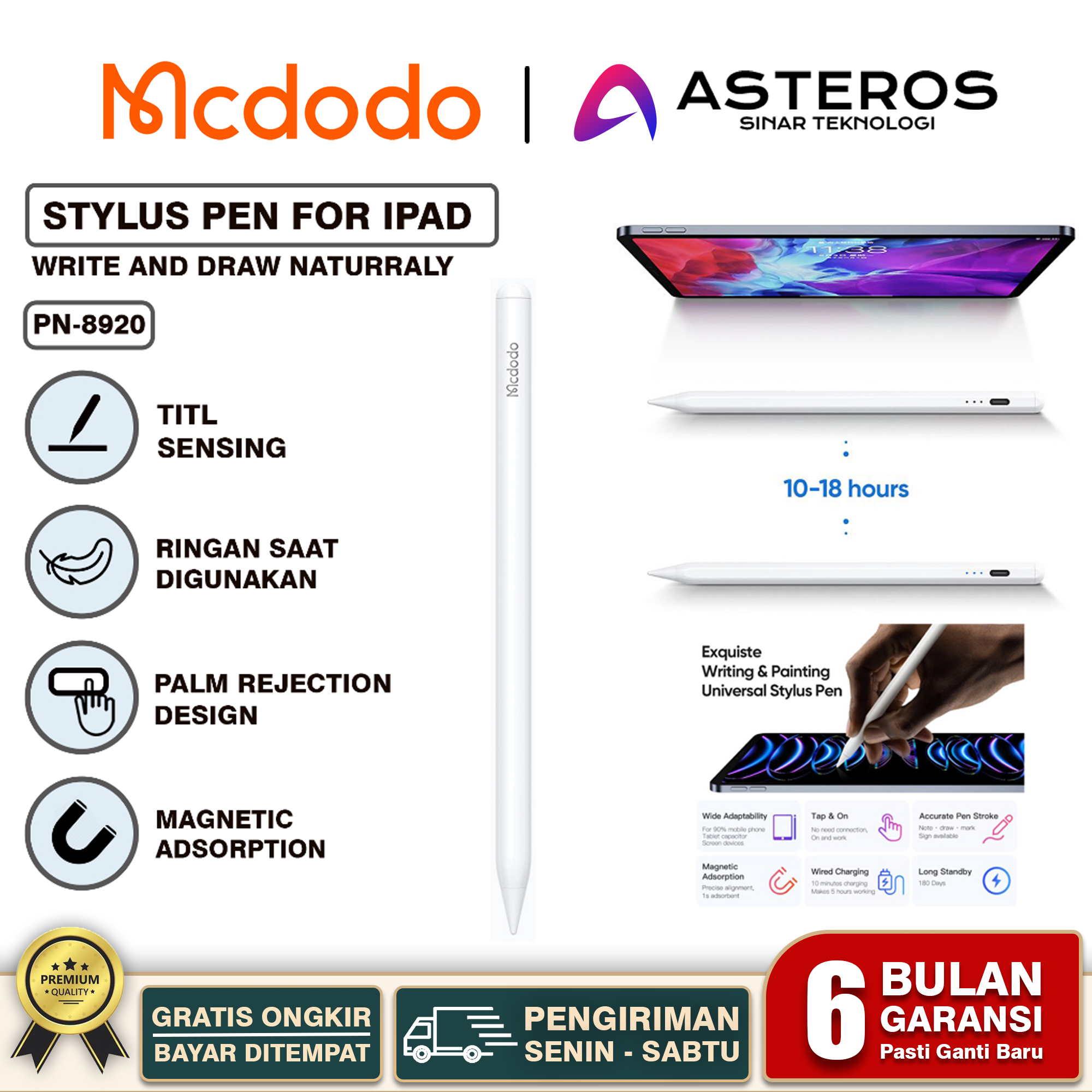 Harga Baru Turun: MCDODO PN-892 Stylus