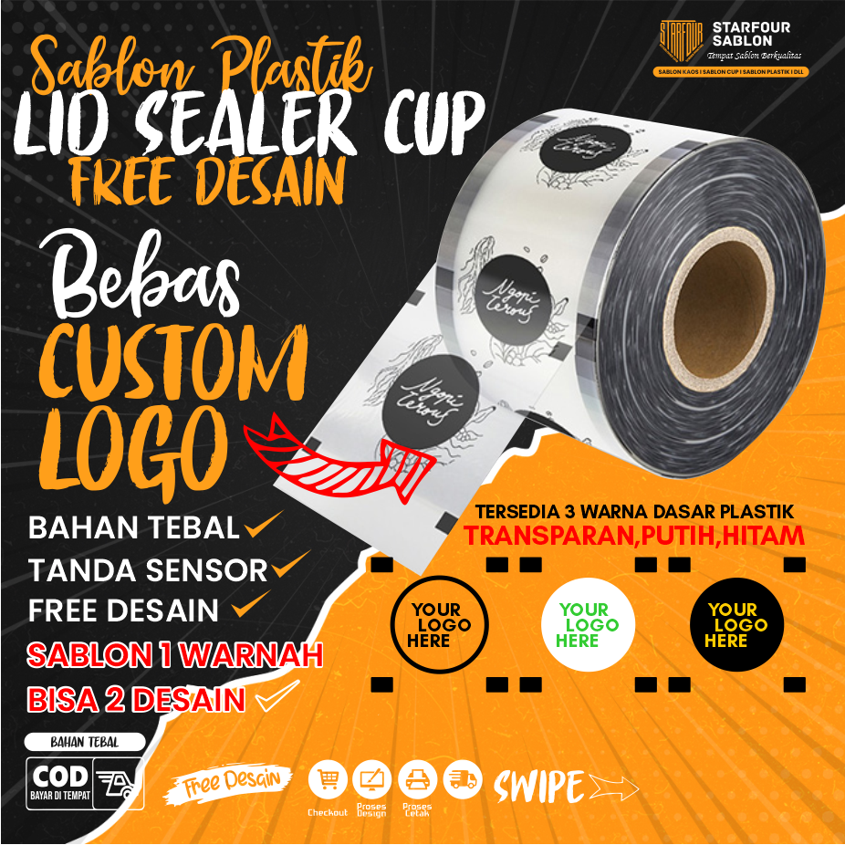 Harga Baru Turun: CUSTOM Sablon Lid