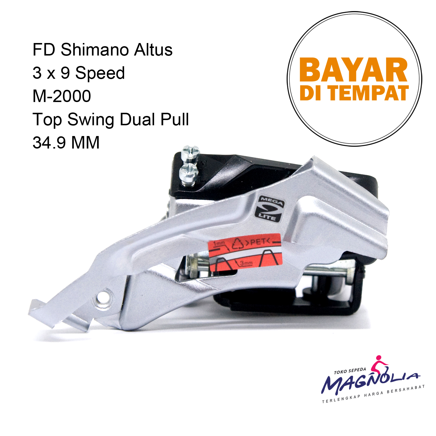 Harga Baru Turun: FD Sepeda Shimano 3x9