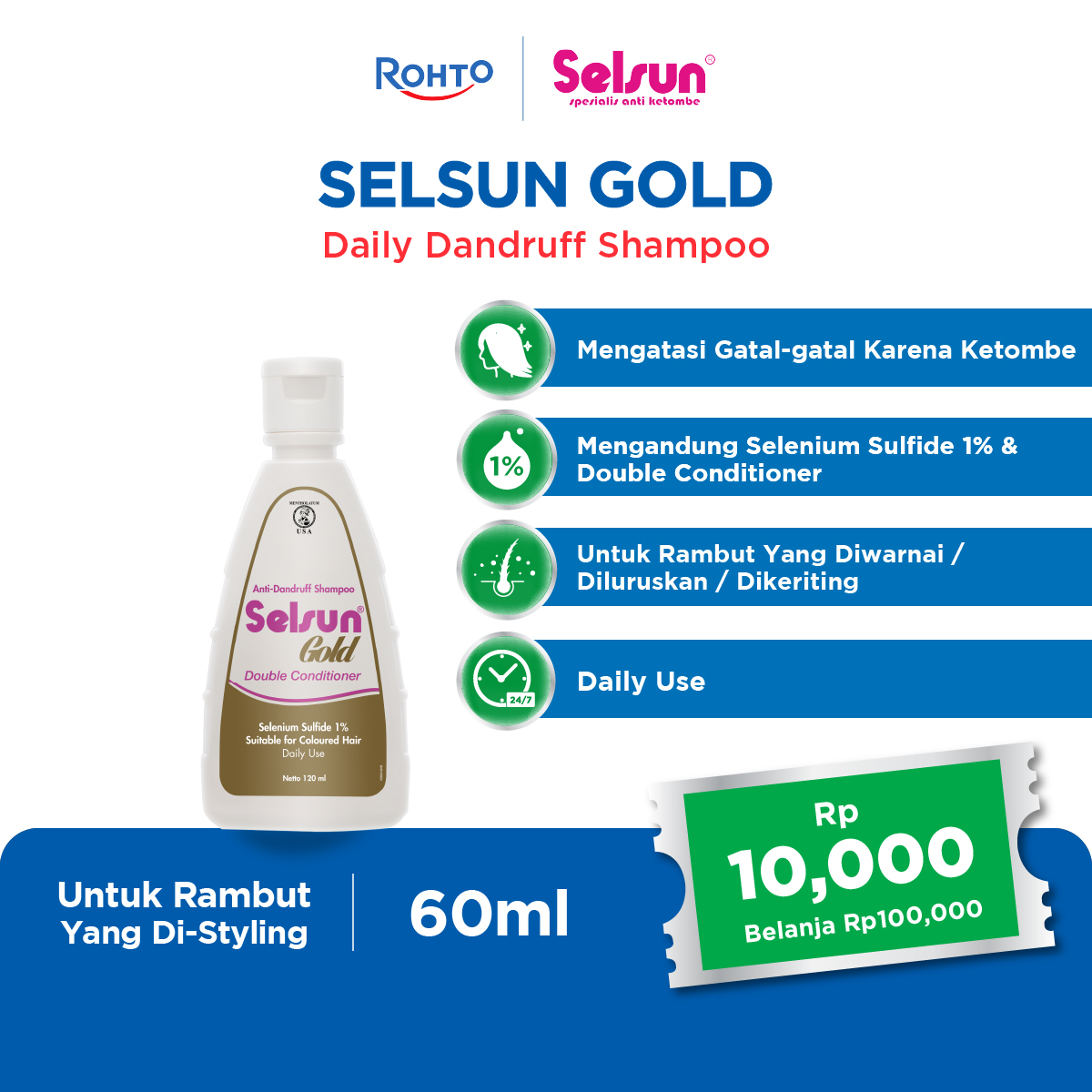 Harga Baru Turun: Selsun Gold Dandruff