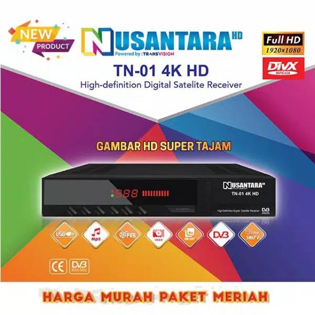 Turun 53%: Receiver Parabola Transvision