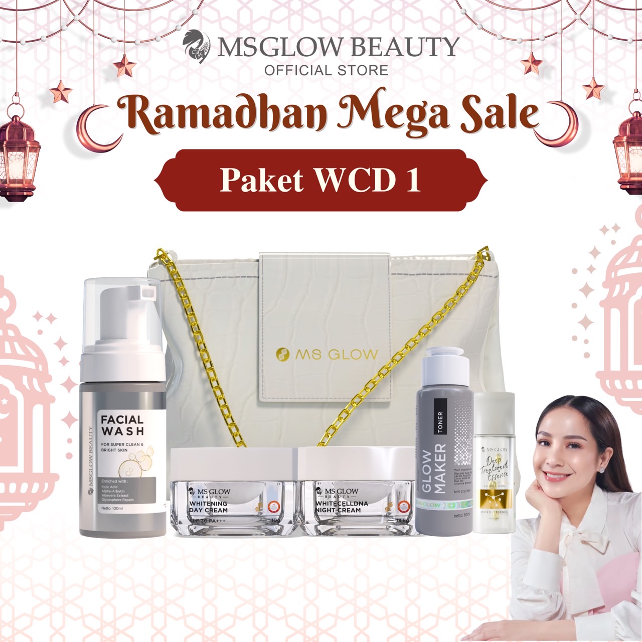 Turun 24%: Ms Glow Paket Wajah ISI