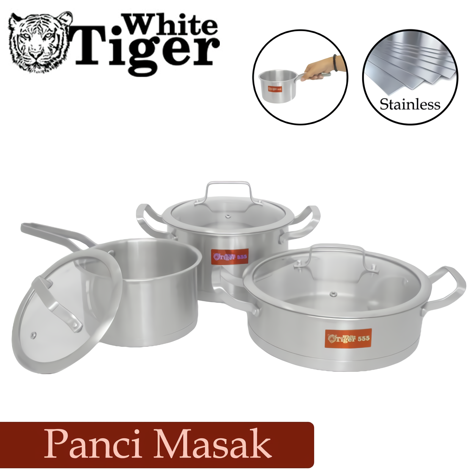 Harga Baru Turun: WHITE TIGER 555 Wajan