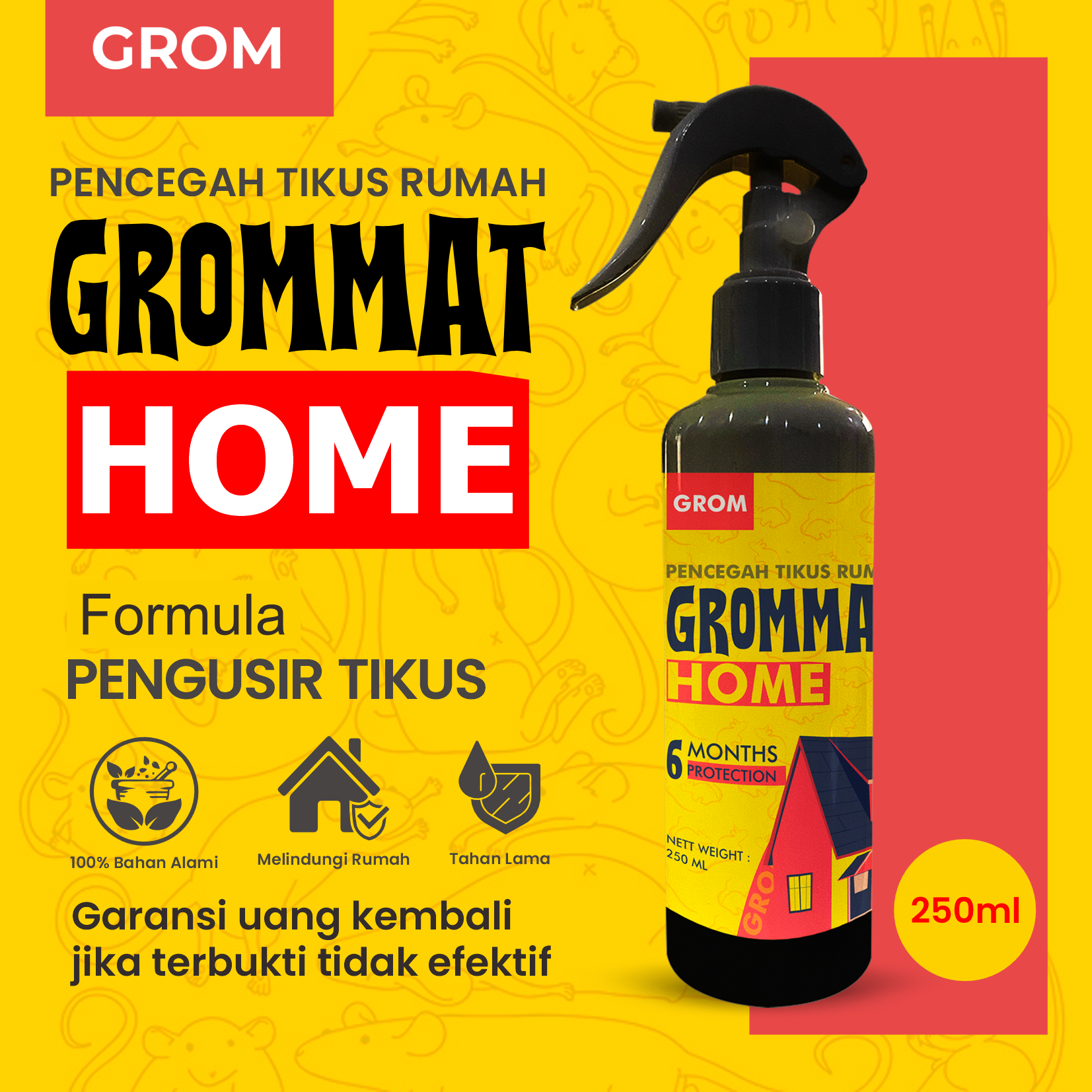 Turun 20%: GROMMAT HOME Pengusir Tikus