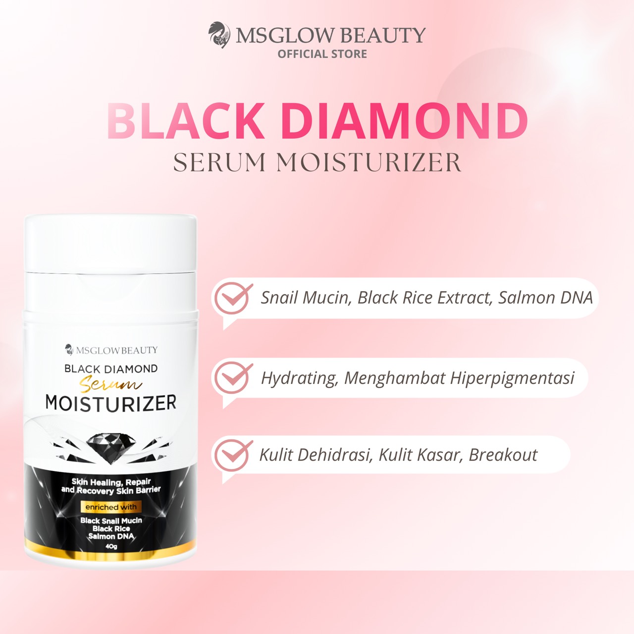 Turun 36%: Ms Glow Moisturizer Pelembab