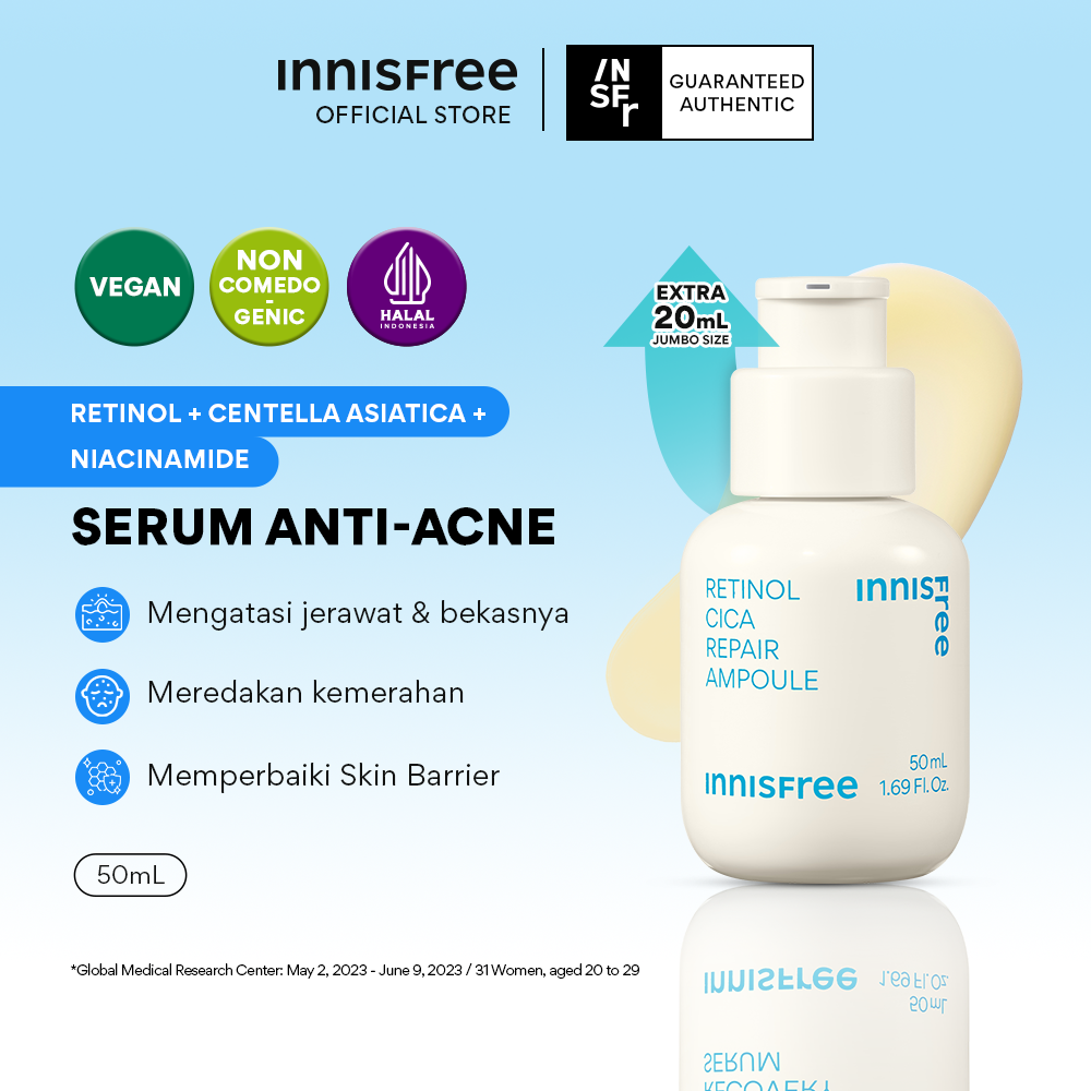 Harga Baru Turun: Innisfree Retinol Cica