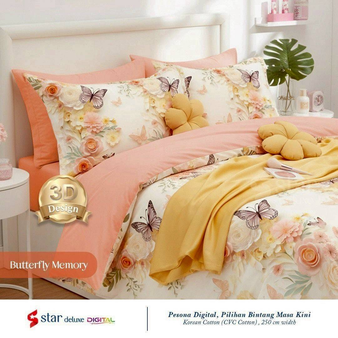 Turun 22%: Sprei Seprei Karet Motif 3D