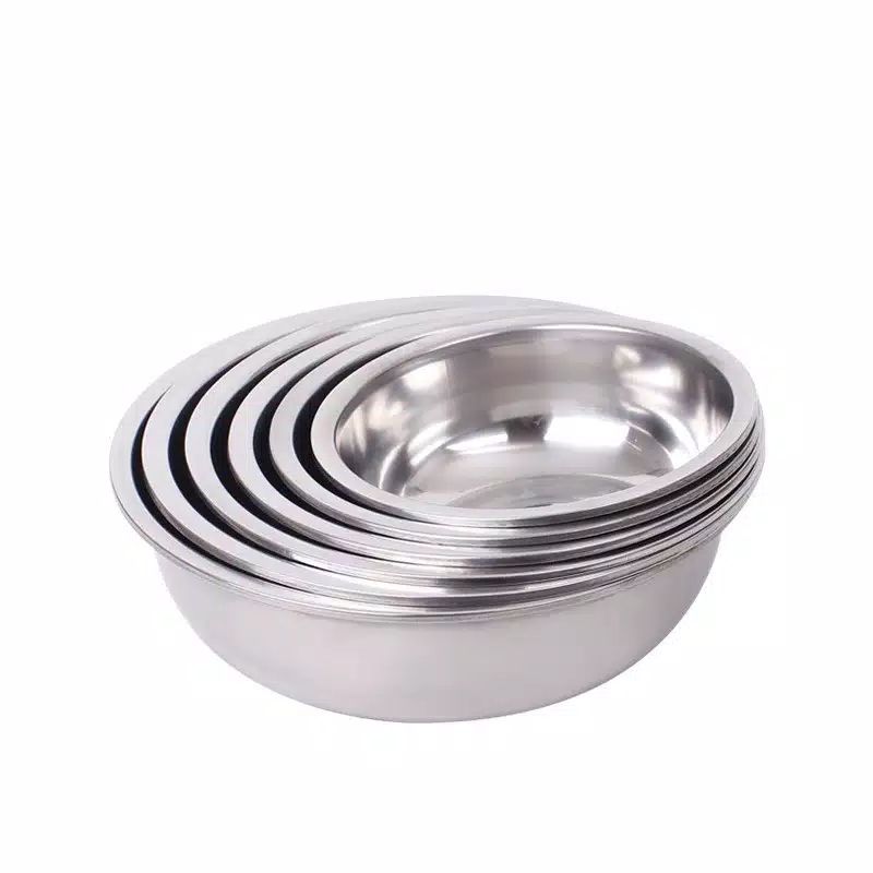 Turun 25%: 6pcs baskom stainless ukurran