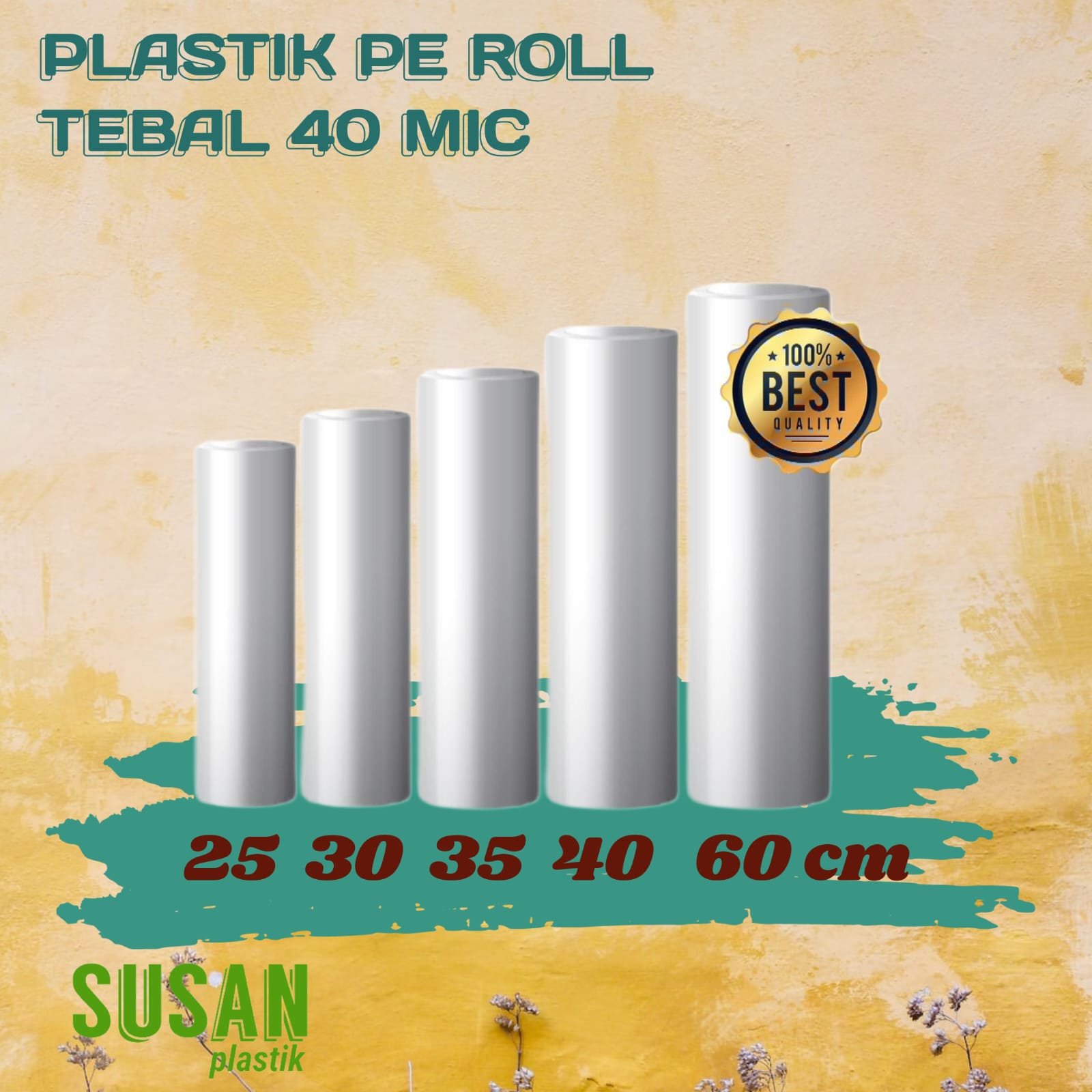 Turun 29%: PLASTIK PE ROLL 35 CM