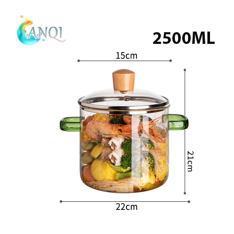 Turun 25%: ANQI SHOP Glass Pot /