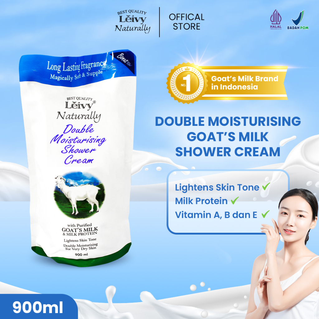 Harga Baru Turun: Leivy Shower Cream 900