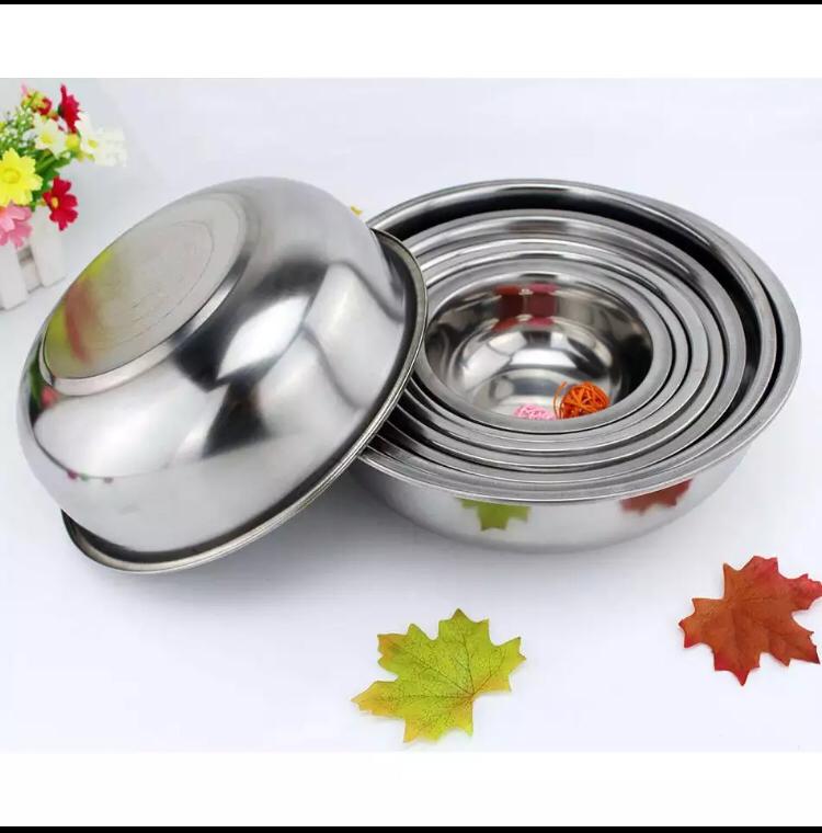 Turun 25%: baskom stainless /1 set isi
