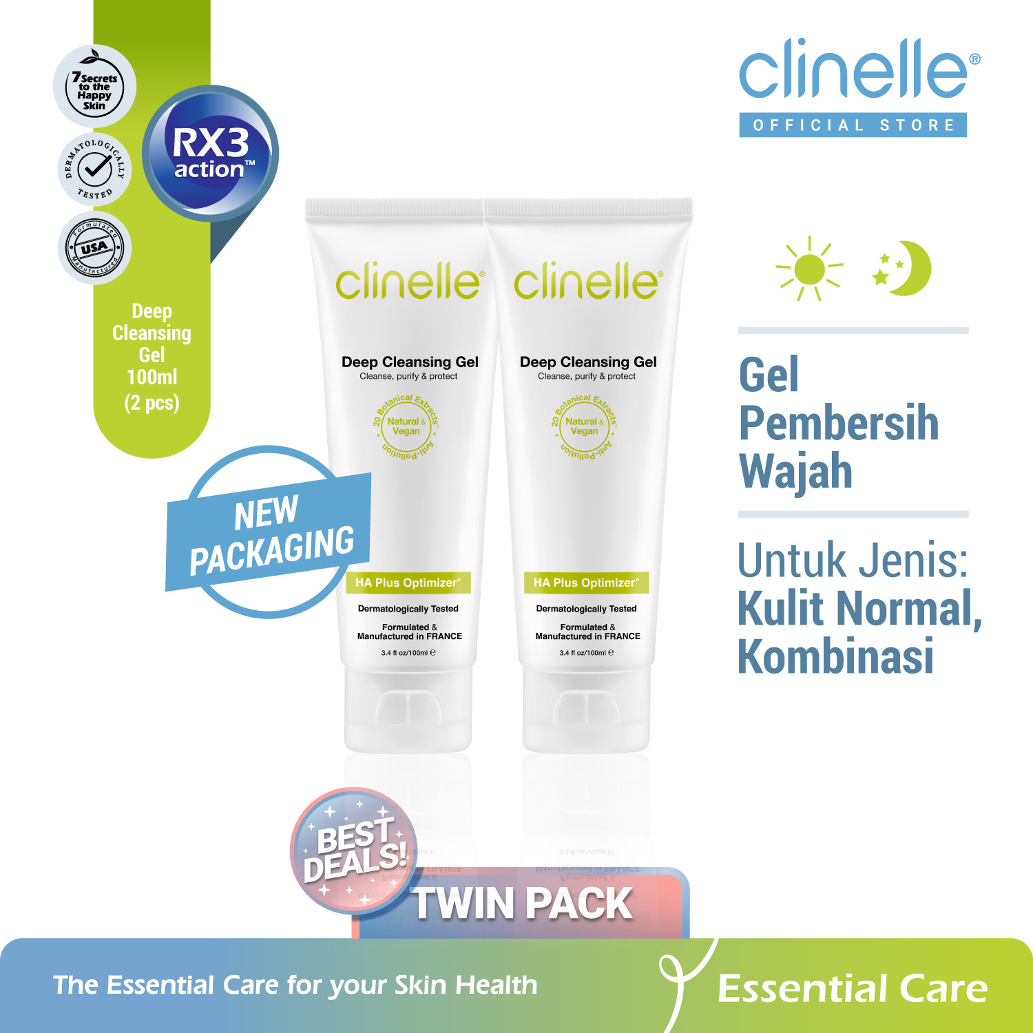 Turun 30%: CLINELLE Deep Cleansing Gel