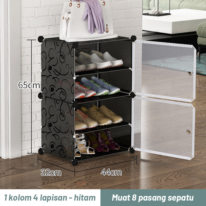 Turun 30%: TOMET Rak Sepatu Tertutup