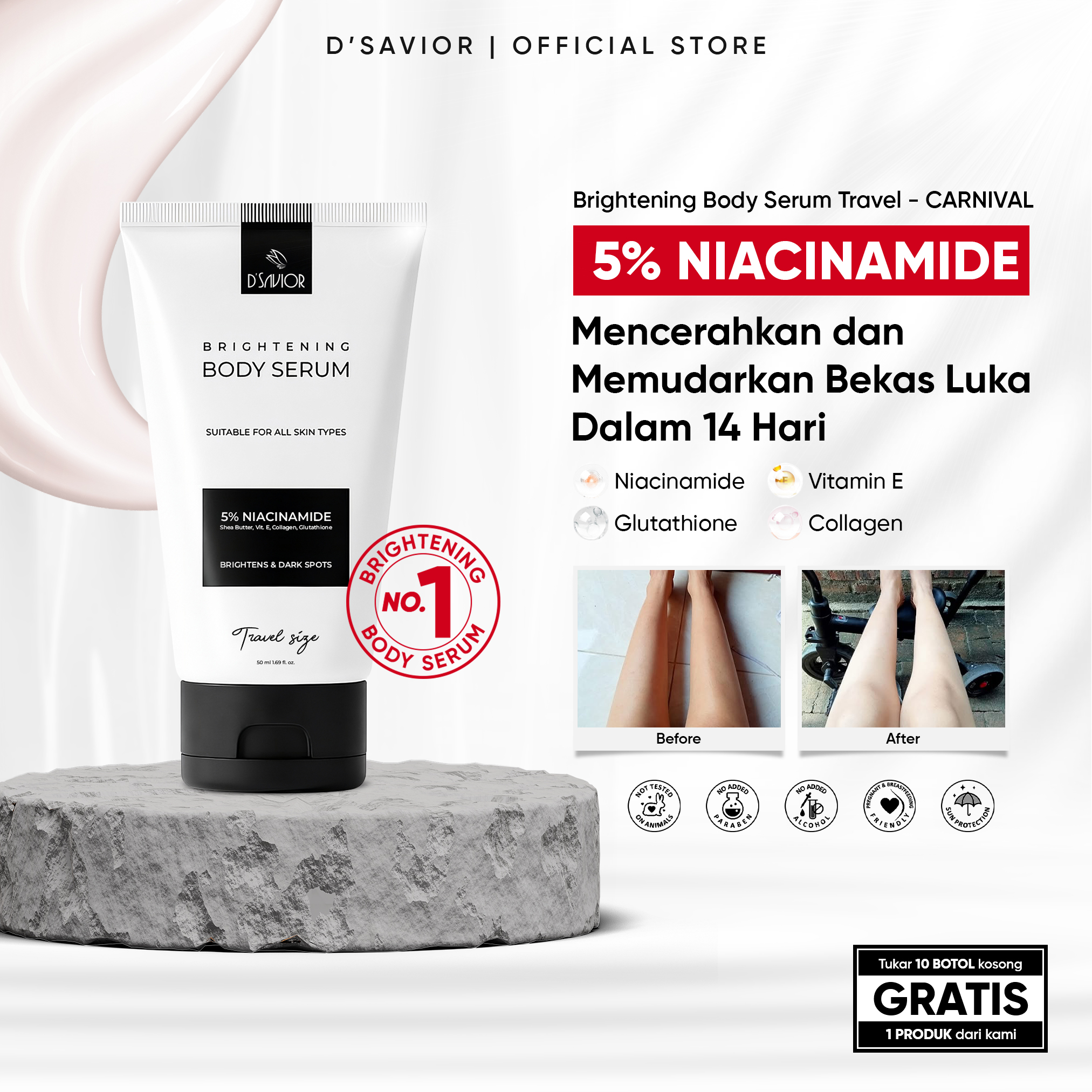 Turun 20%: DSAVIOR Body Serum